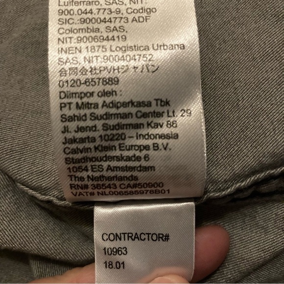 Calvin Klein Jeans Men Medium Button Short Sleeve Shirt in Black Rinse | Y2K - Picture 12 of 12